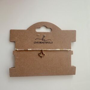 Gold Maple Leaf Bracelet